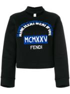 Fendi Choker-neck Sweatshirt - Black