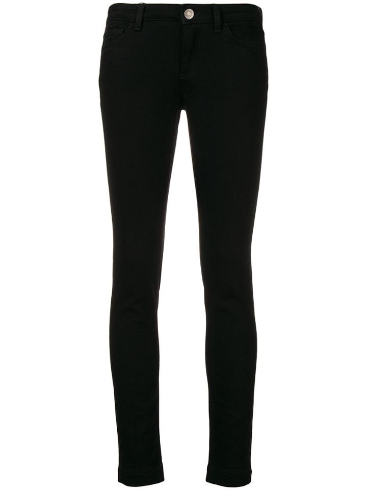 Dolce & Gabbana Queen Patch Skinny Jeans - Black