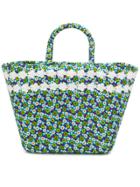 Faliero Sarti Floral Print Tote - Blue