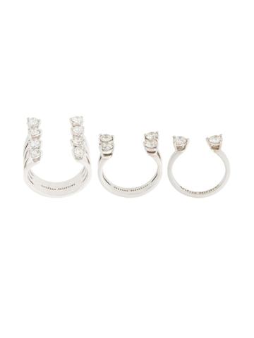 Delfina Delettrez 'dots' Diamond Ring Set - Metallic
