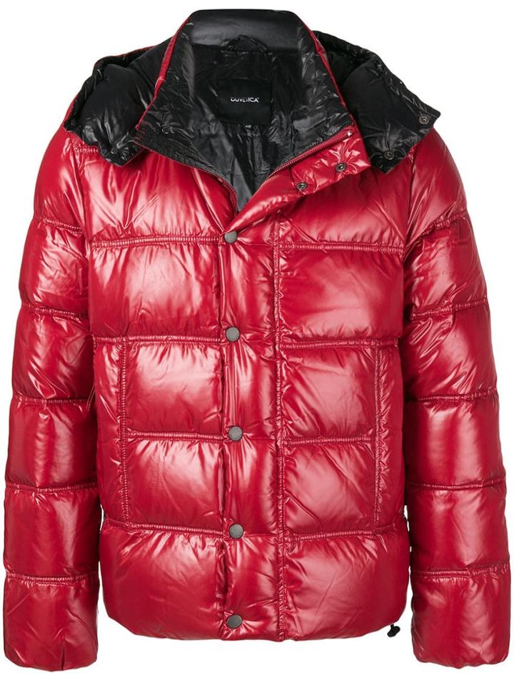 Duvetica Short Puffer Jacket - Red