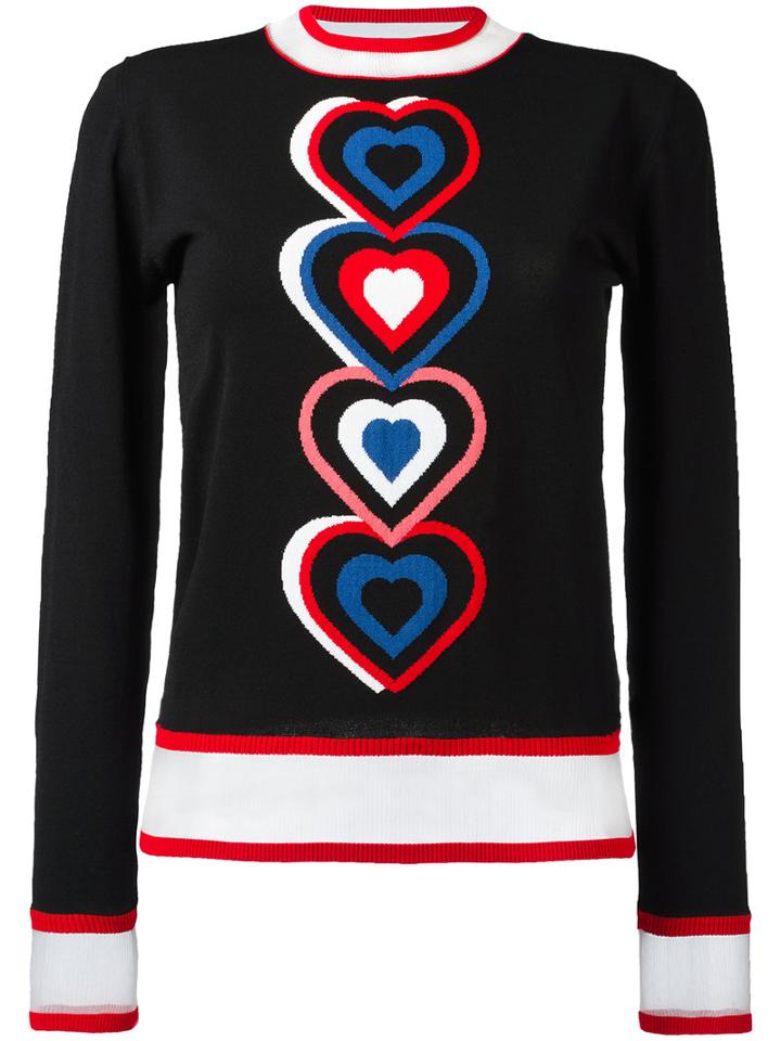 Fendi Sheer Detail Jumper, Women's, Size: Medium, Black, Polyamide/viscose