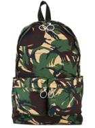 Off-white Camouflage Zip Up Backpack