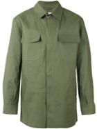 Mackintosh Patch Pocket Over Shirt - Green