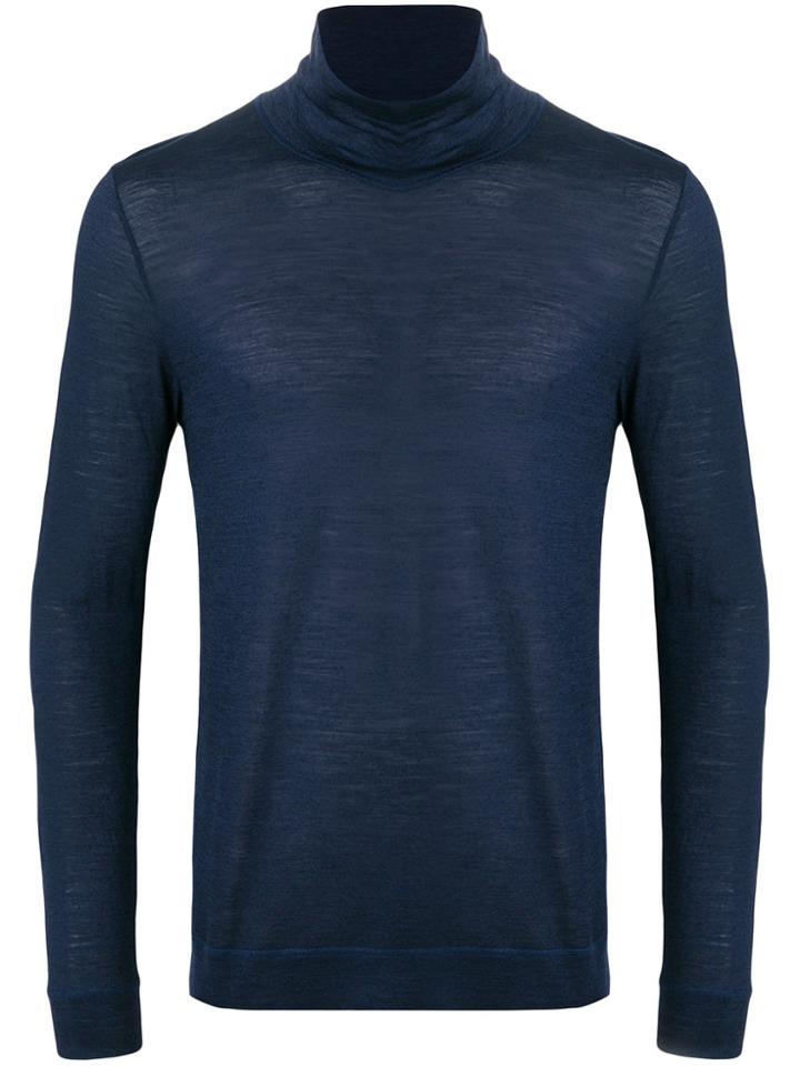 Common Wild Turtleneck Jumper - Blue
