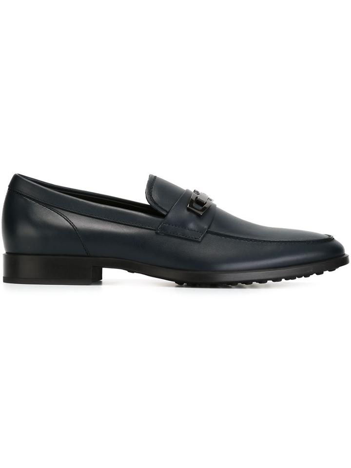 Tod's Buckled Logo Loafers