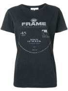 Frame Logo Print T-shirt - Black