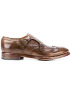 Officine Creative Crossover Strap Monk Shoes - Brown