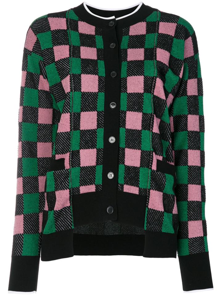 Marni Patterned Round Neck Cardigan - Multicolour