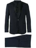 Tonello Two Piece Suit, Men's, Size: 46, Blue, Cupro/virgin Wool/spandex/elastane