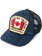 Dsquared2 Canadian Flag Baseball Cap - Blue