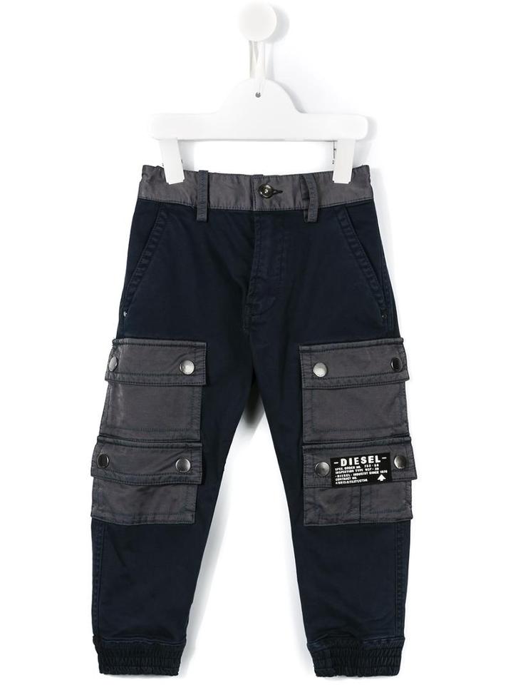 Diesel Kids Diesel Kids 00j32akxa0j Bluk80a Natural (vegetable)->cotton, Boy's, Size: 8 Yrs, Blue