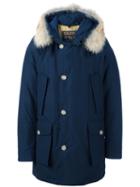Woolrich Arctic Mid-length Parka Coat, Men's, Size: Small, Blue, Cotton/polyamide/feather