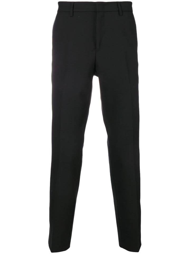Versace Collection Logo Cropped Trousers - Black