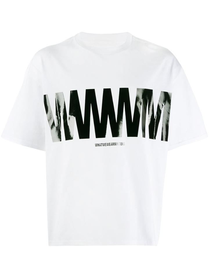 Wwwm Logo Print T-shirt - White