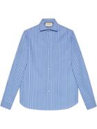 Gucci Pinstripe Formal Shirt - Blue