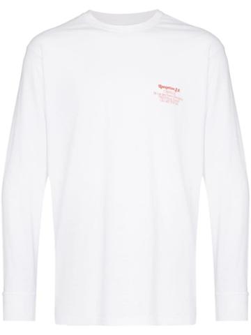 Reception Camille Paris Print Long Sleeve T-shirt - White