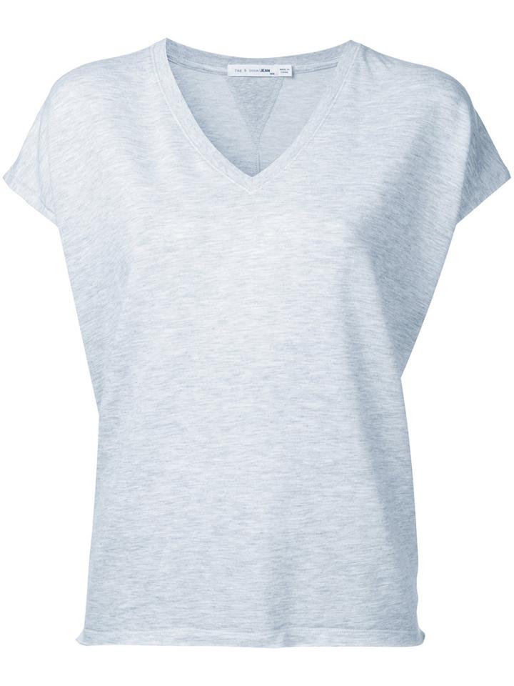 Rag & Bone - Classic T-shirt - Women - Cotton/spandex/elastane/modal - M, Grey, Cotton/spandex/elastane/modal