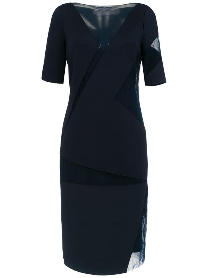 Gloria Coelho Geometric Midi Dress - Blue