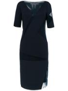 Gloria Coelho Geometric Midi Dress - Blue