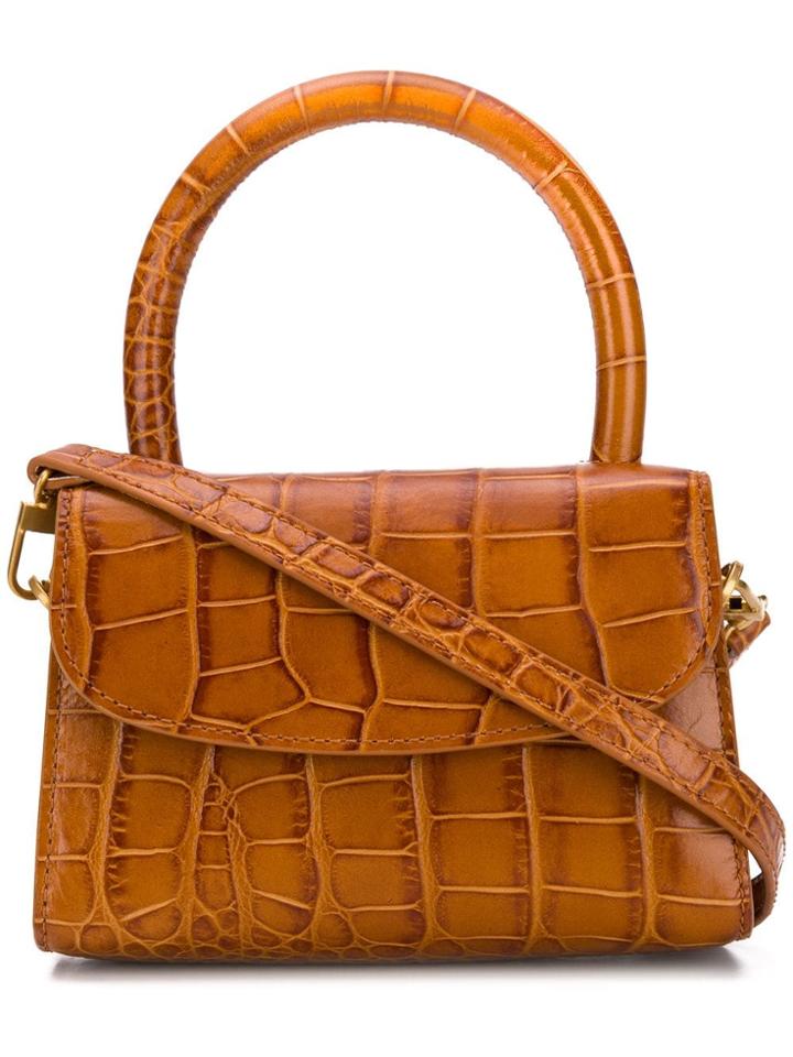 By Far Textured Mini Bag - Brown