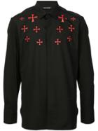 Neil Barrett Cross Motif Shirt - Black
