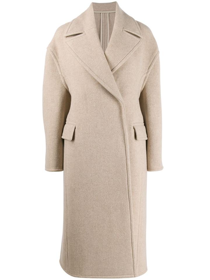 Acne Studios Sculptural Oversized Coat - Neutrals