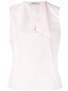 Vivetta Face Trim Tank Top, Size: 44, Pink/purple, Cotton