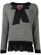 Twin-set Embellished Bow Jumper - Black