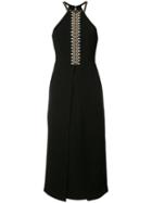 Yigal Azrouel - Shell Embroidery Dress - Women - Polyester - 4, Women's, Black, Polyester