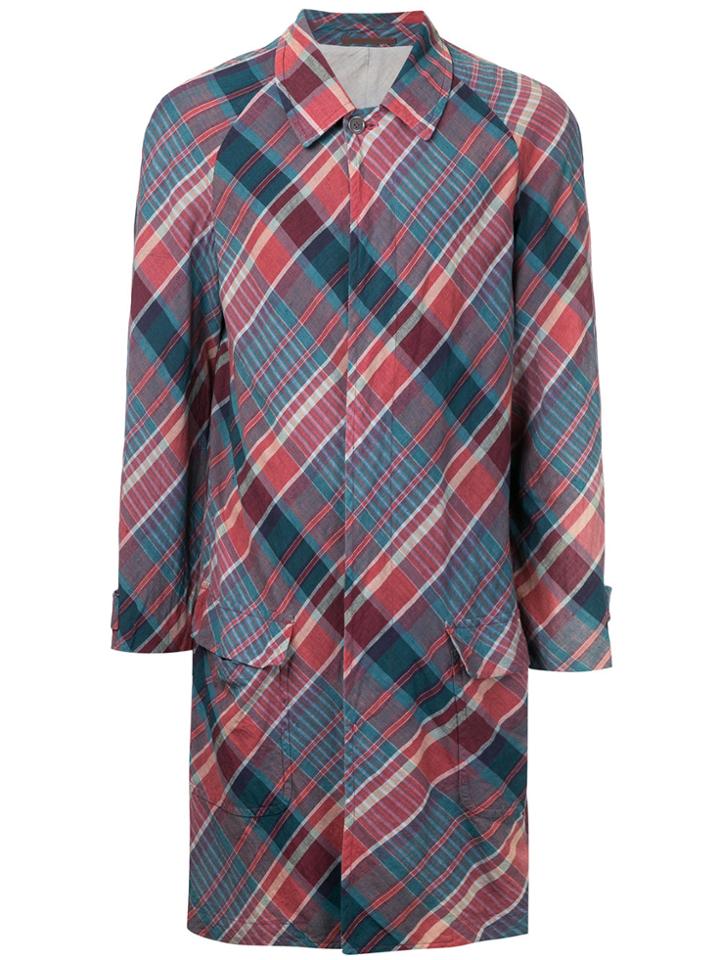 Comme Des Garçons Vintage Checked Coat - Multicolour