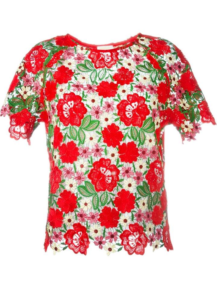 P.a.r.o.s.h. Floral Lace Top
