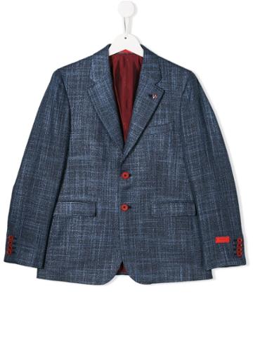 Isaia Kids Teen Classic Slim-fit Blazer - Blue