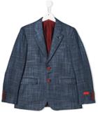 Isaia Kids Teen Classic Slim-fit Blazer - Blue