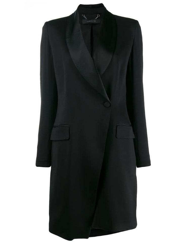 Federica Tosi Coat Style Day Dress - Black