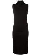 Rick Owens Drkshdw V-back Dress, Women's, Size: Xs, Black, Cotton