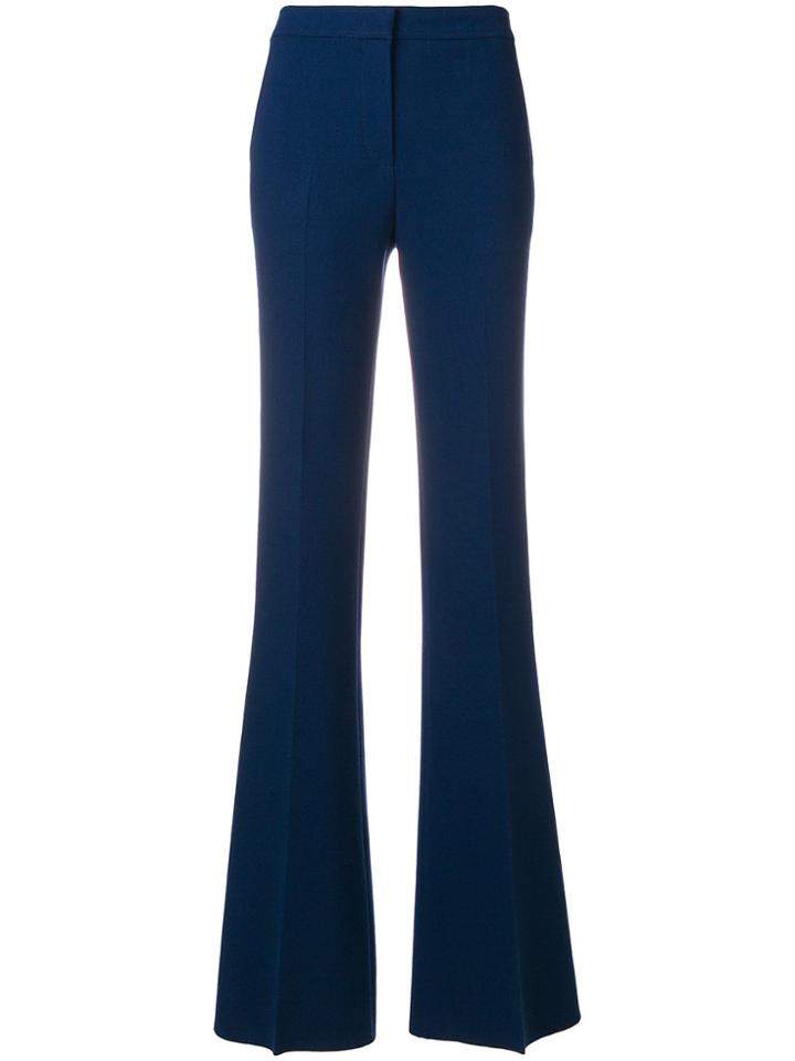 Emilio Pucci High Rise Flared Trousers - Blue