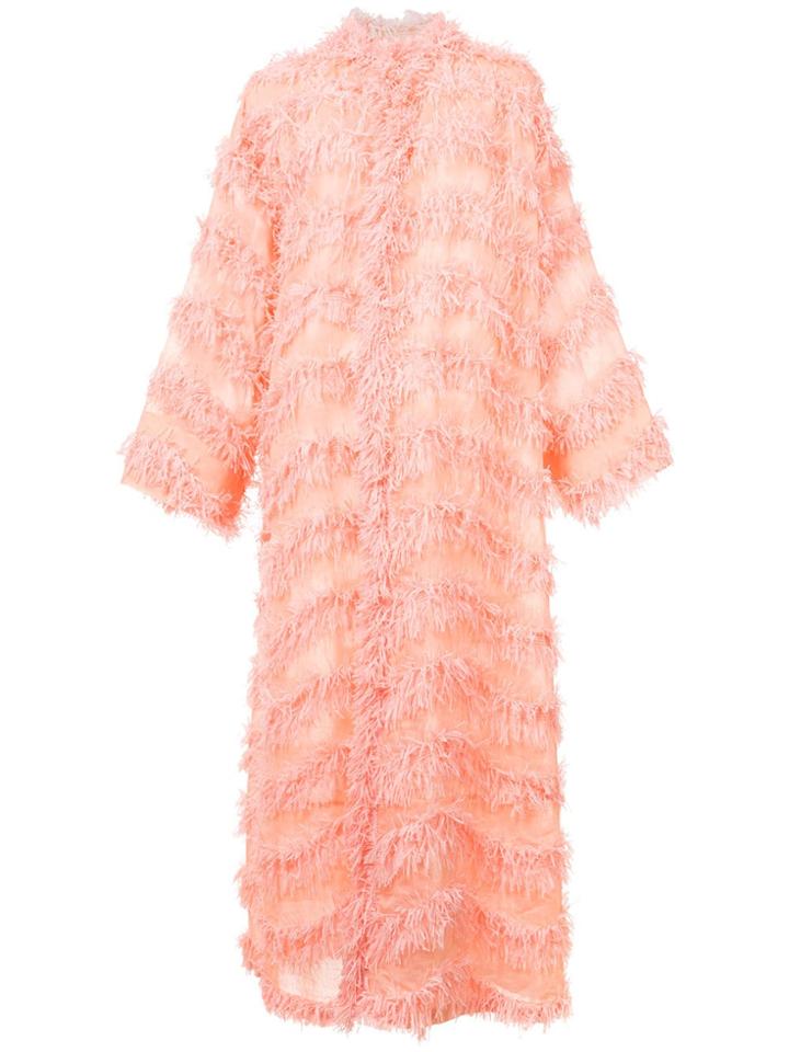 Tsumori Chisato Long Frayed Kimono - Pink