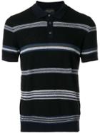 Roberto Collina Knitted Striped Polo Shirt - Grey