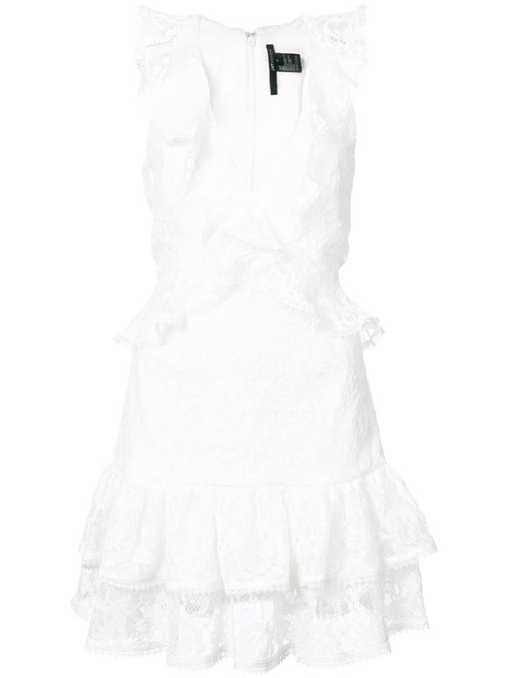 Jay Godfrey Lace Flared Dress - White