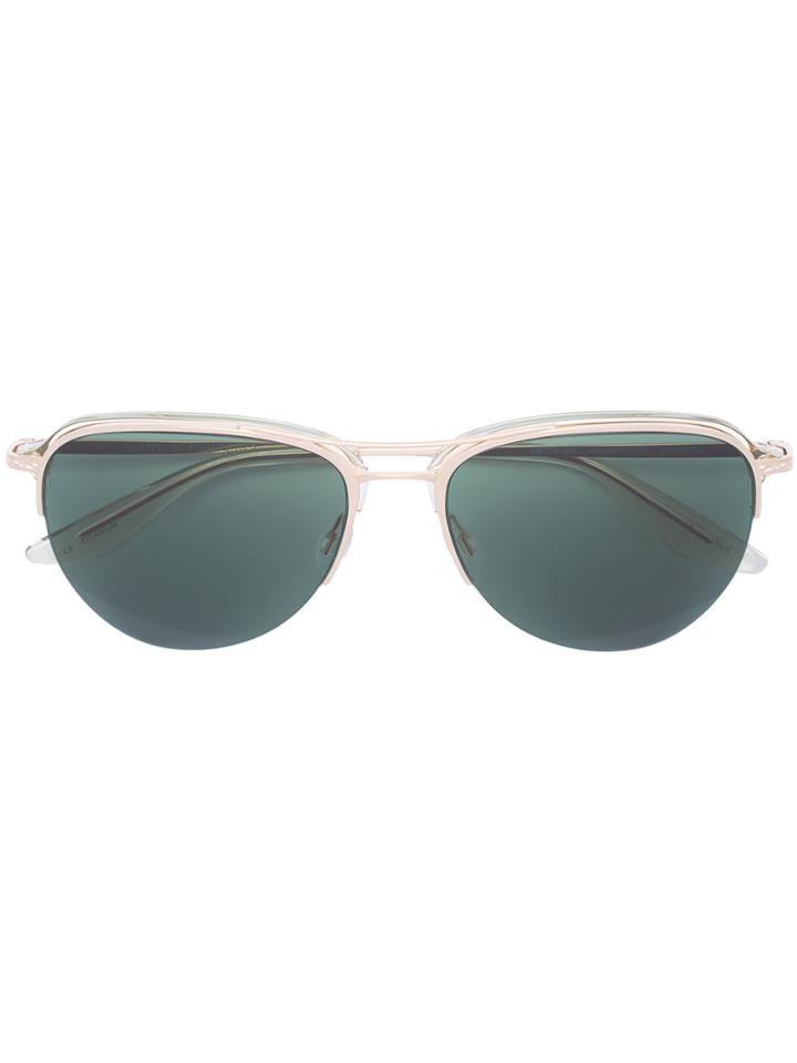 Barton Perreira Round Frame Sunglasses - Metallic