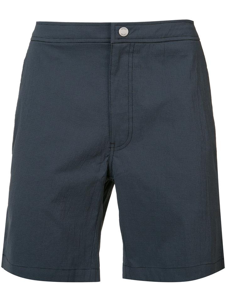 Onia - Gingham Calder Trunks 7.5 - Men - Nylon/polyester/spandex/elastane - 36, Blue, Nylon/polyester/spandex/elastane
