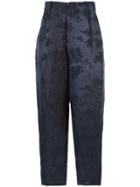 Uma Wang Jacquard Tailored Trousers - Blue