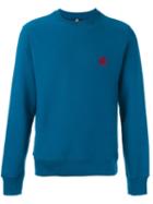Ps By Paul Smith Flocked Logo Sweatshirt, Men's, Size: Xxl, Blue, Cotton