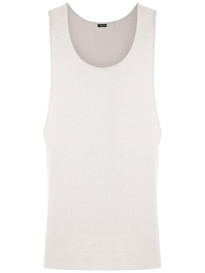 Osklen Solid E-fabrics Knit Tank - White
