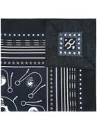 Takahiromiyashita The Soloist Printed Bandana - Blue