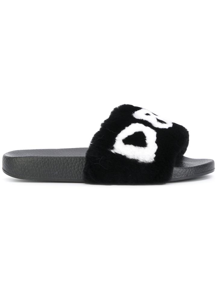 Dolce & Gabbana Logo Sliders - Black