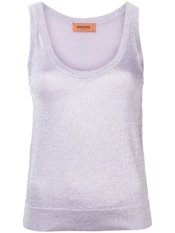 Missoni Mare Knit Tank Top - Purple