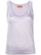 Missoni Mare Knit Tank Top - Purple