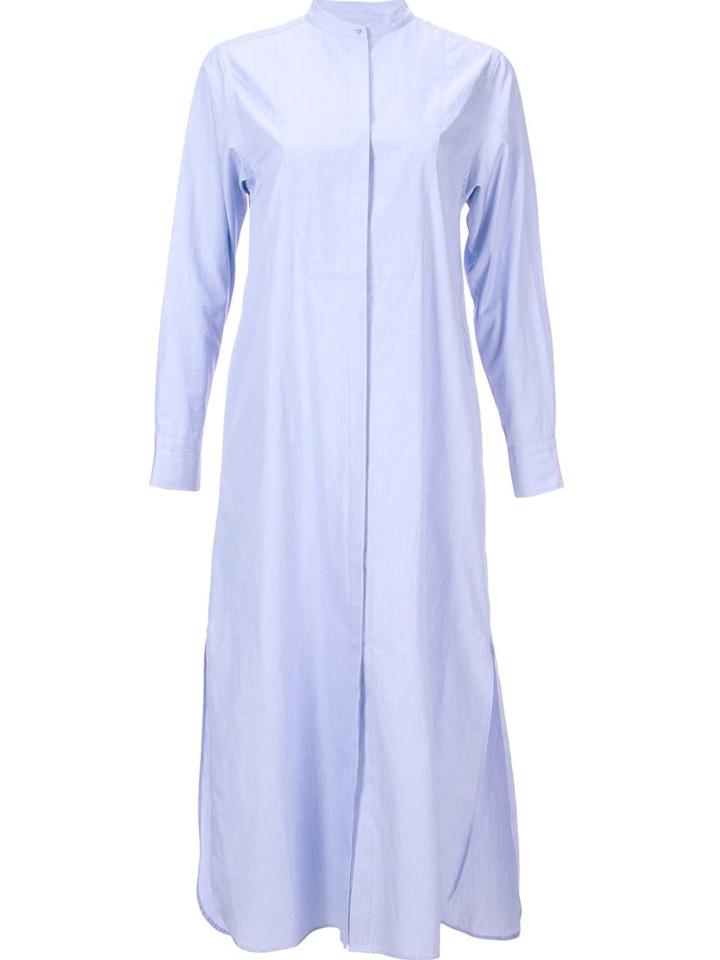 H Beauty & Youth. Longsleeved Shirt Dress, Women's, Size: Medium, Blue, Cotton